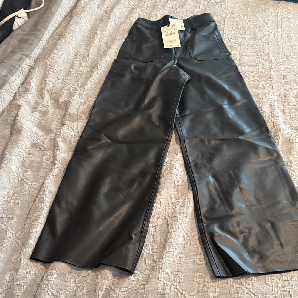 Zara Black Wide-Leg Pants